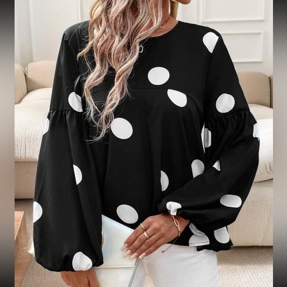 Boho Gingham Peplum Top Blouse Shirt Pink White - Picture 6 of 11